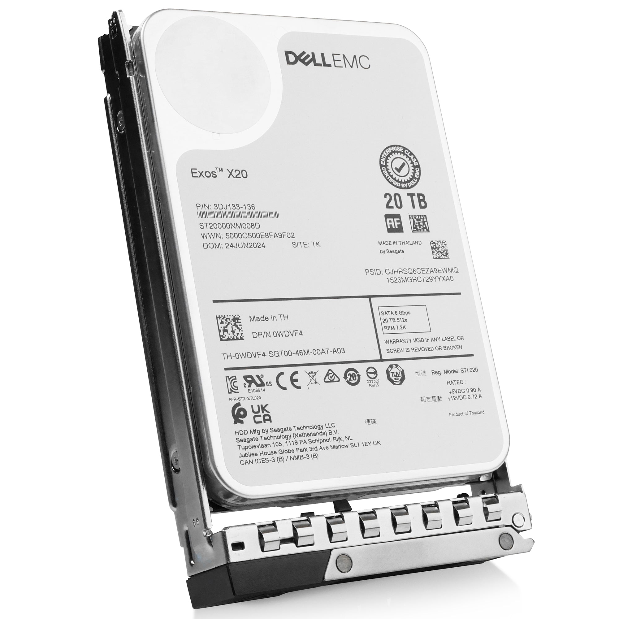 Dell G14 21YT3 20TB 7.2K RPM SATA 6Gb/s 512e 3.5in Hard Drive