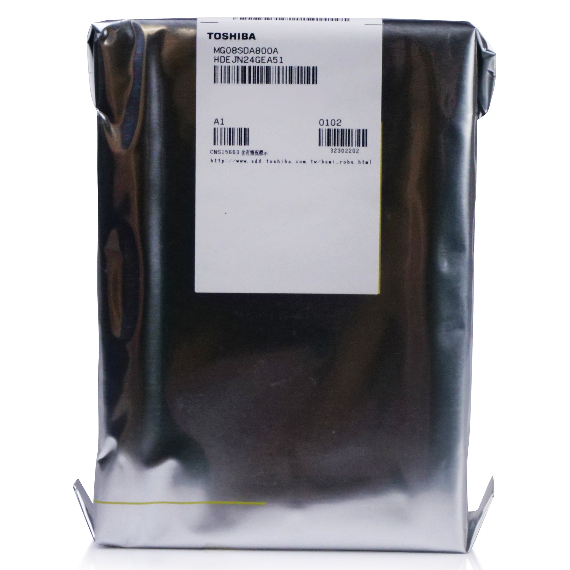 Toshiba MG08 MG08SDA800A 8TB 7.2K RPM SAS 12Gb/s 4Kn 3.5in Hard Drive