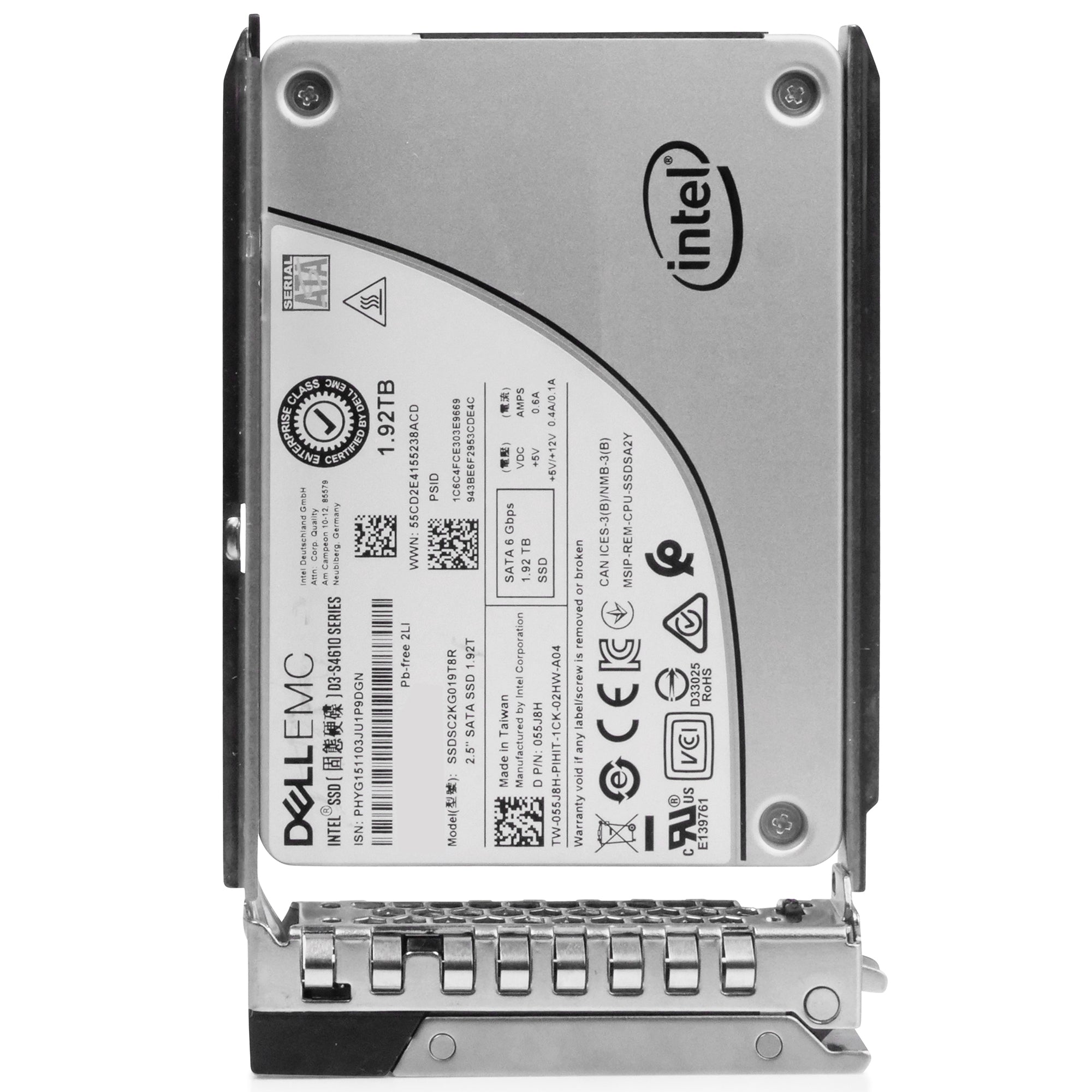 Dell G14 400-AZTN 1.92TB 3 DWPD SATA 6Gb/s Mixed-Use 3D TLC 2.5in Refurbished SSD