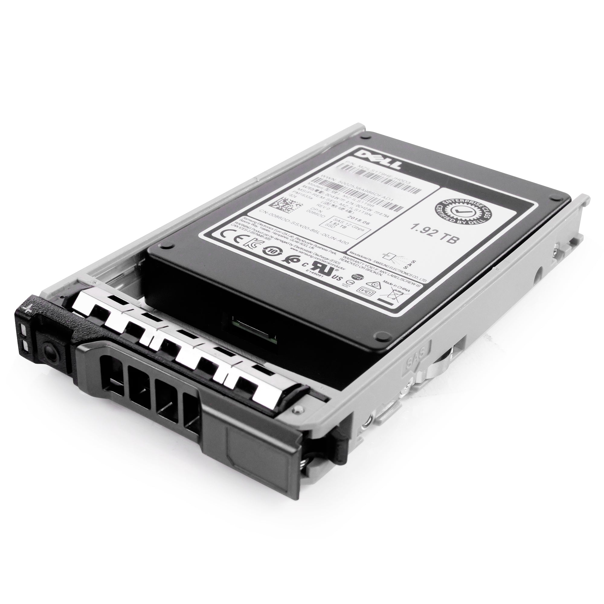 Dell G13 0086DD 1.92TB 1 DWPD SAS 12Gb/s 3D TLC V-NAND 2.5in Refurbished SSD