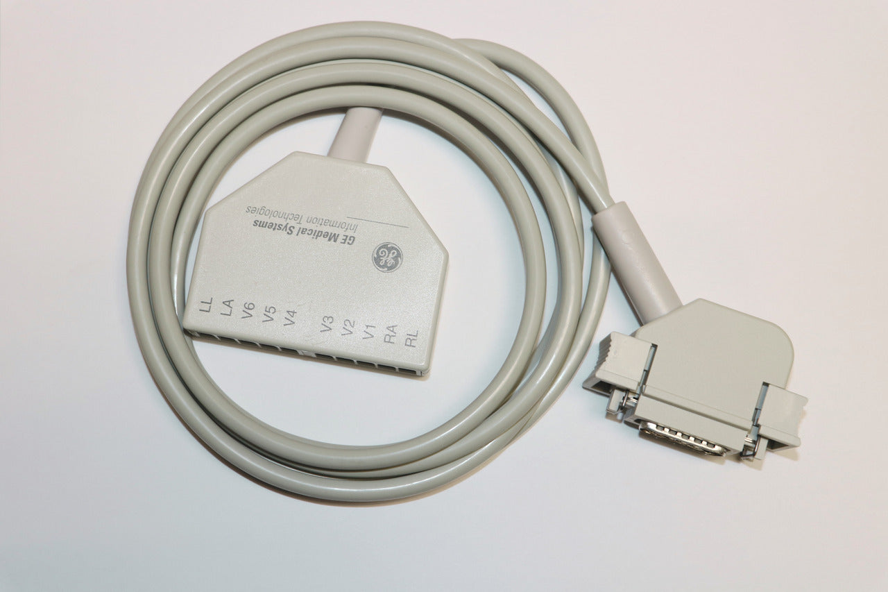 GE Marquette ECG Patient Cable 22340205 , 7 FT./210 CM, AHA