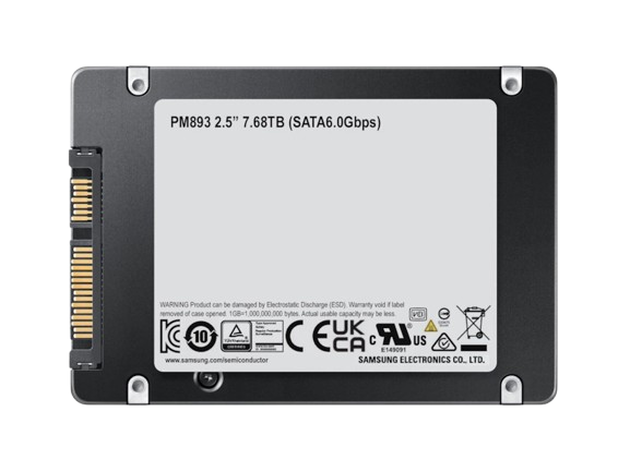 Samsung PM893 7.68TB SATA 6GB/s 2.5" Solid State Drive