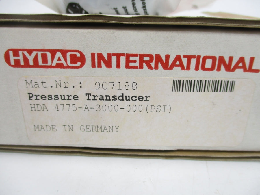 HYDAC HDA 4775-A-3000-000 12-30VDC 3000PSI NSMP