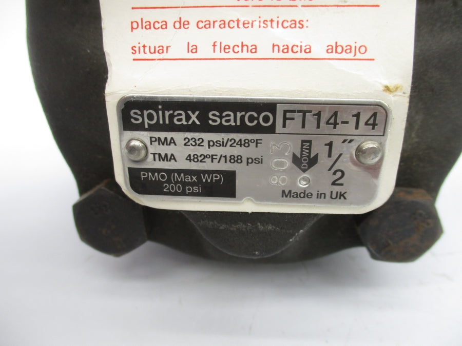 SPIRAX SARCO FT14-14 188-232PSI 1/2" NSNP
