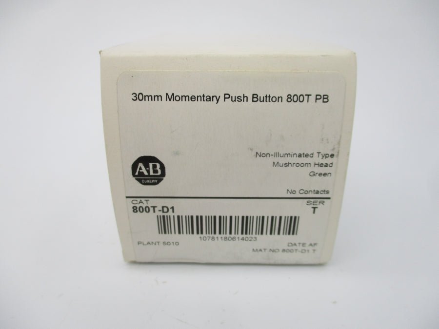 ALLEN BRADLEY 800T-D1 SER. T (WH) NSFS
