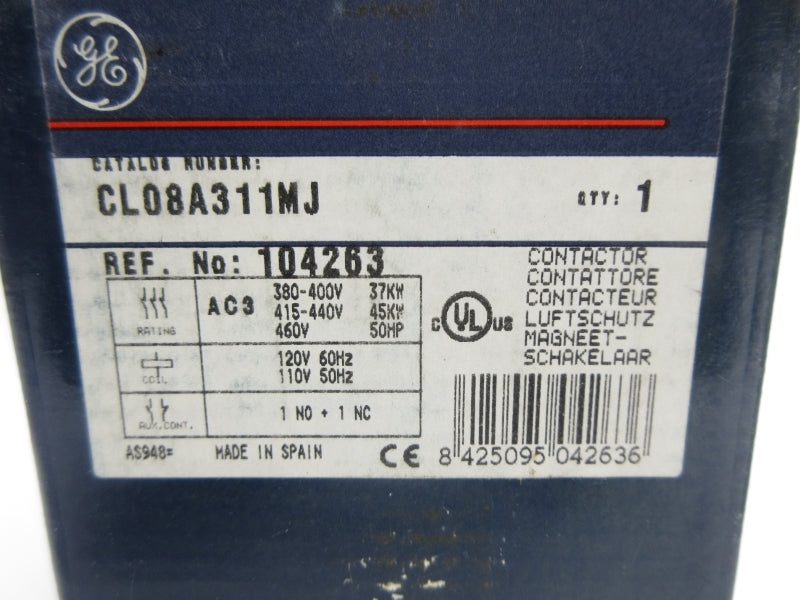GENERAL ELECTRIC CL08A311MJ 110/120V NSMP