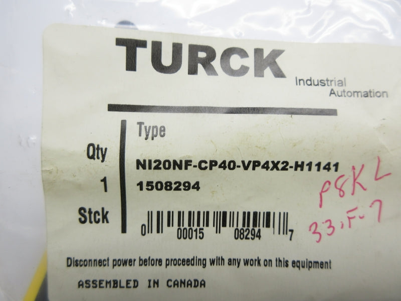 TURCK NI20NF-CP40-VP4X2-H1141 1508294 NSMP