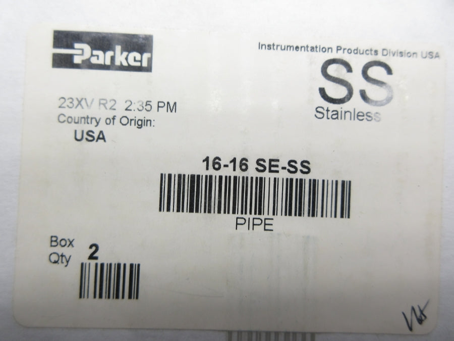PARKER 16-16SE-SS (PKG OF 2) NSFS