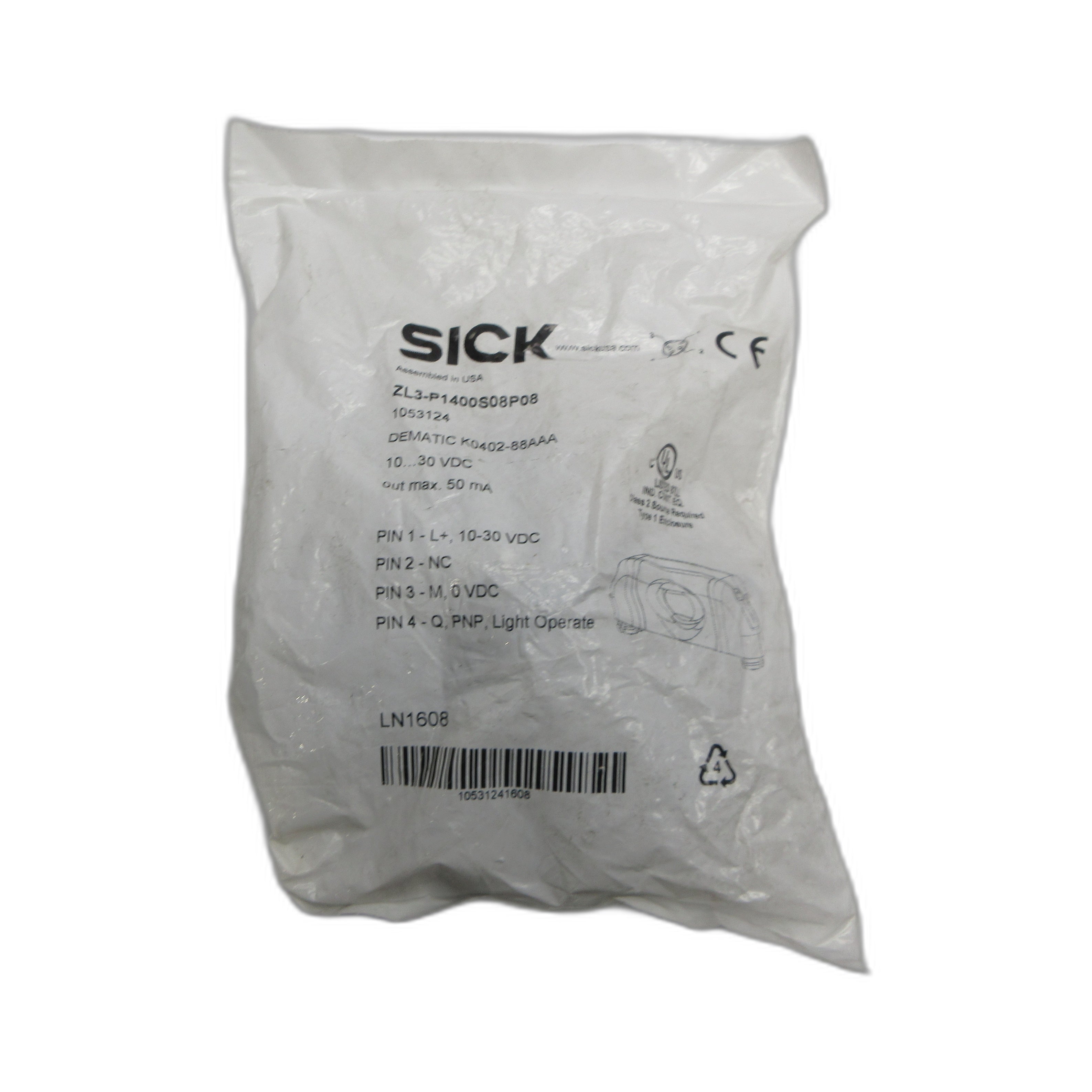 SICK ZL3-P1400S08P08 1053124 10-30VDC NSMP