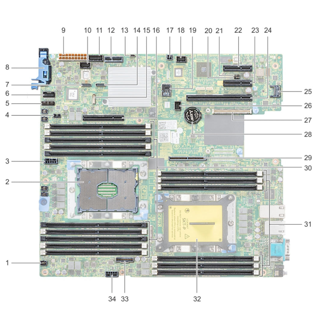 NJK2F — System Board Motherboard | Dell PowerEdge R540
