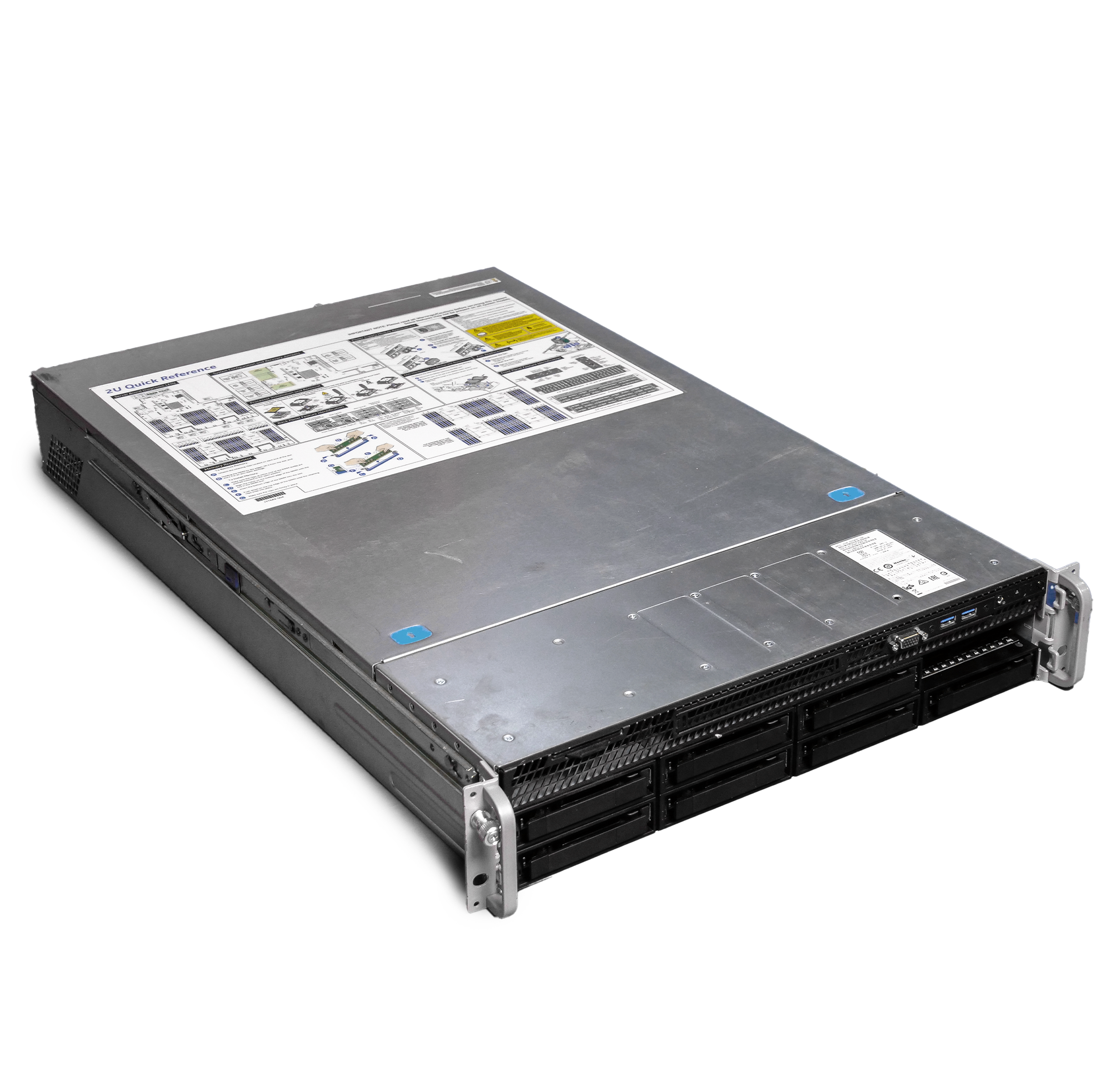 Intel R2308WFTZSR 2x Xeon Gold 6130T 384GB DDR4 8-bay LFF 2U Server