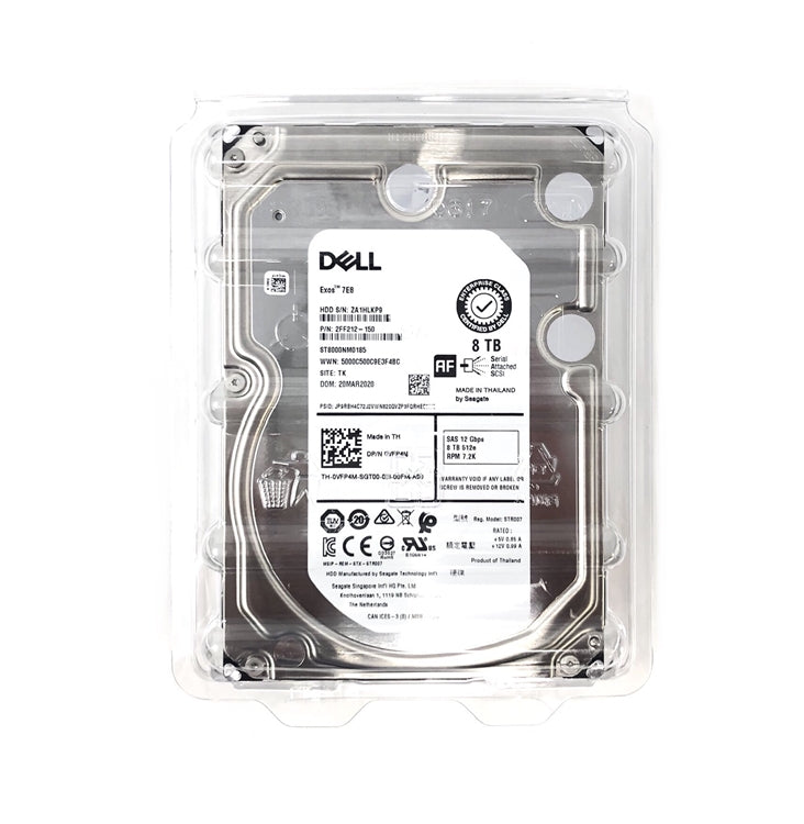 New ST8000NM0185 - Seagate Dell 8TB 7.2K 12Gbps SAS 3.5 inch Hard Drive