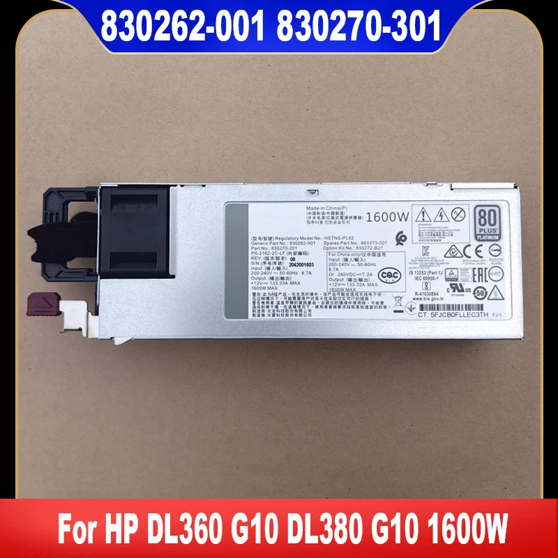 830270-301 830262-001 830272-B21 863373-001 Original para HP DL360 DL380 G10 1600W fuente de alimentación HSTNS-PR62 de alta calidad - AliExpress 7 - aloinfousa.com