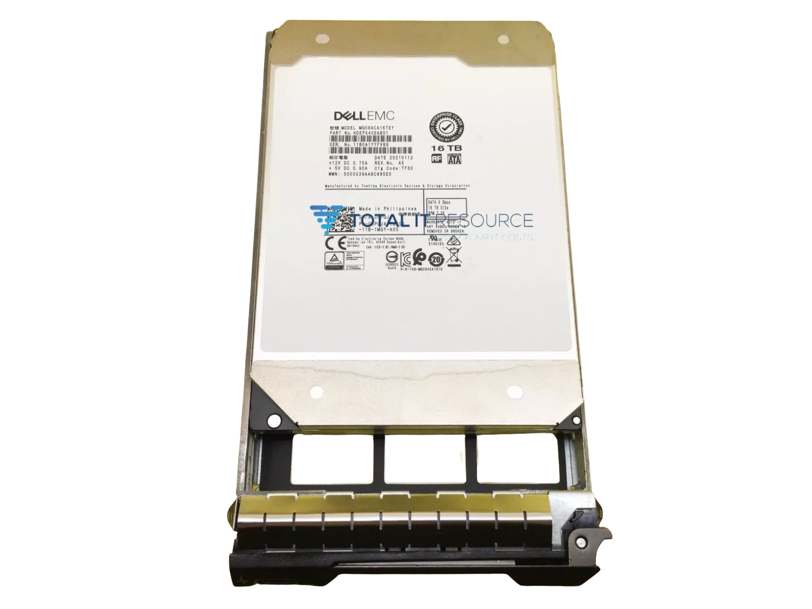 HPGJ4 Dell EMC 16TB 7.2K SATA 6 Gbps 3.5 Hard Drive