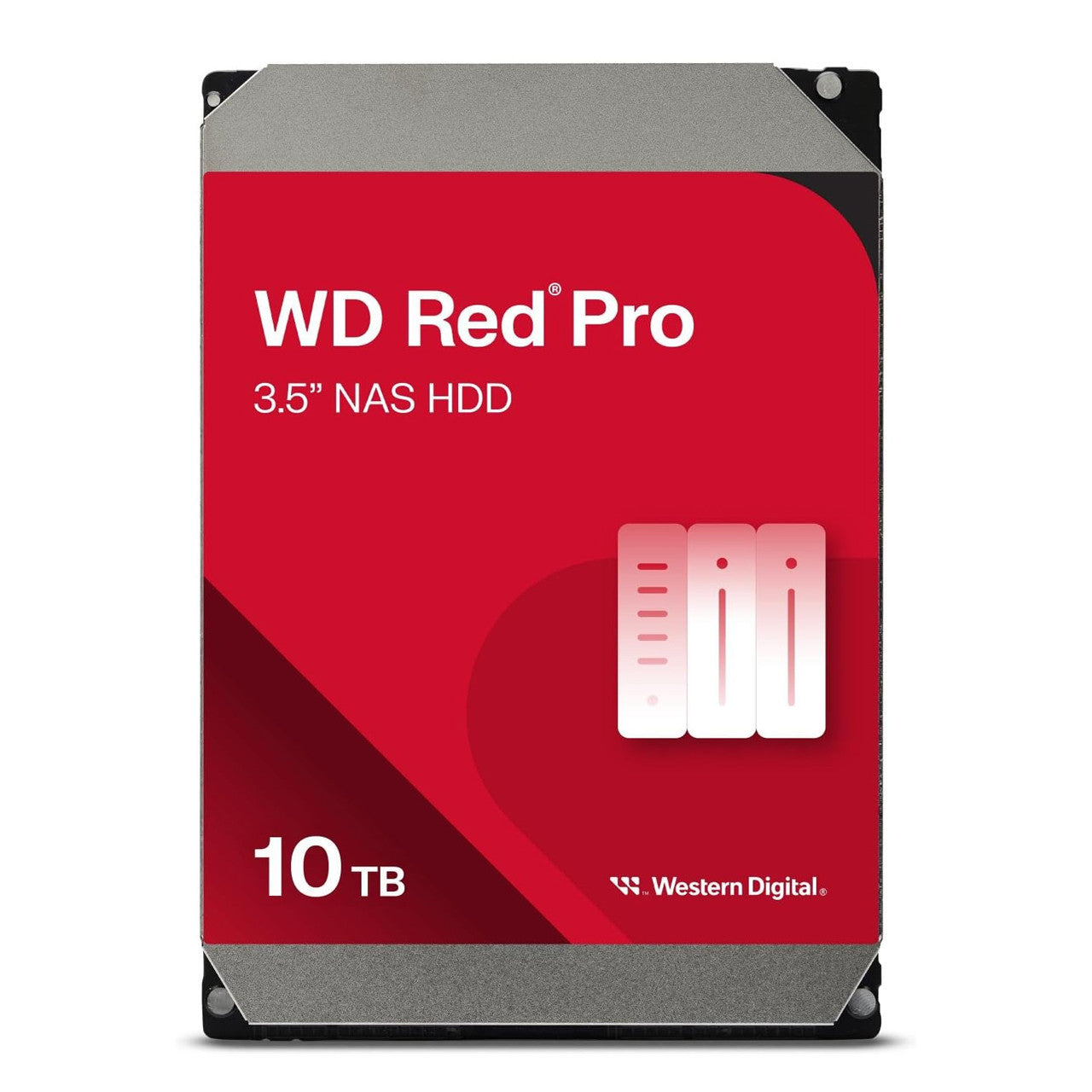 WD Digital Red Pro 10 TB Hard Drive 3.5" SATA/600 Internal HDD Conventional Magnetic Recording CMR Method WD102KFBX