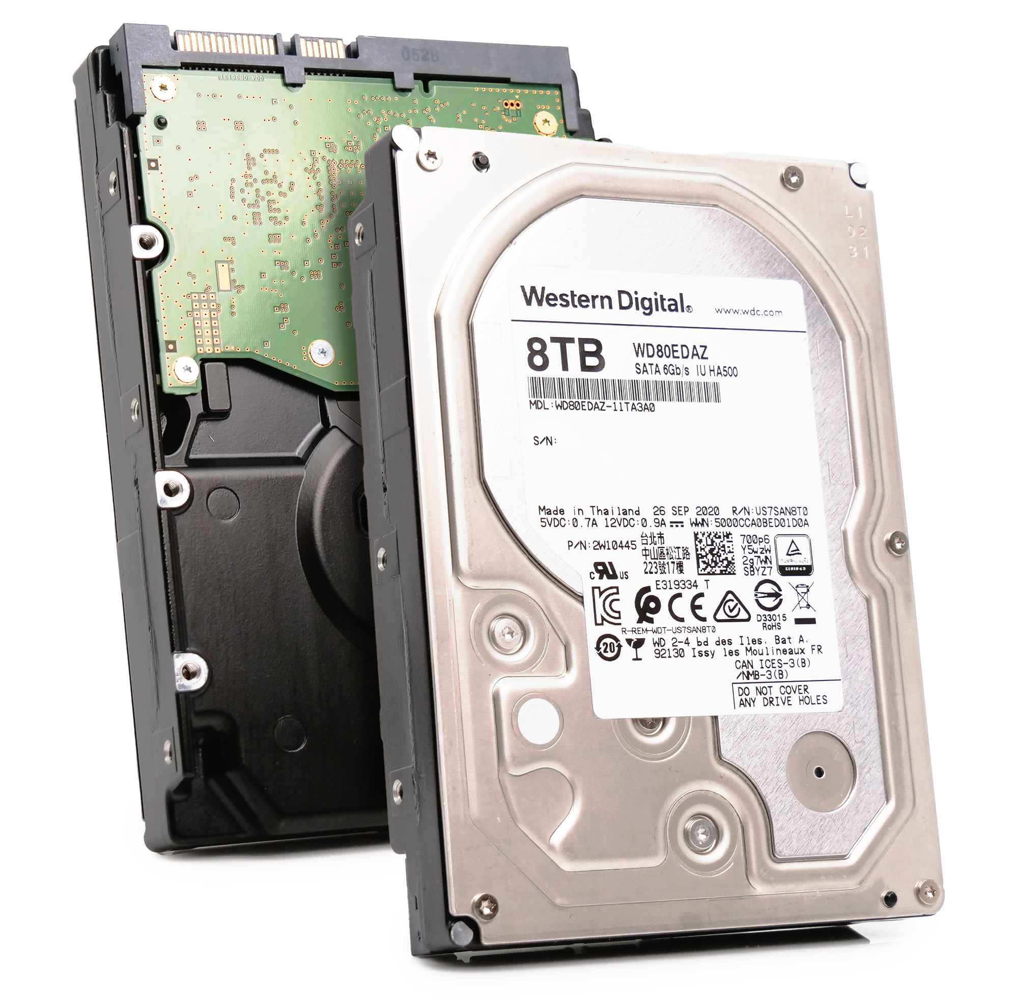 Western Digital WD80EDAZ-11TA3A0 8TB 5.4K RPM SATA 6Gb/s 512e 3.5in Refurbished HDD