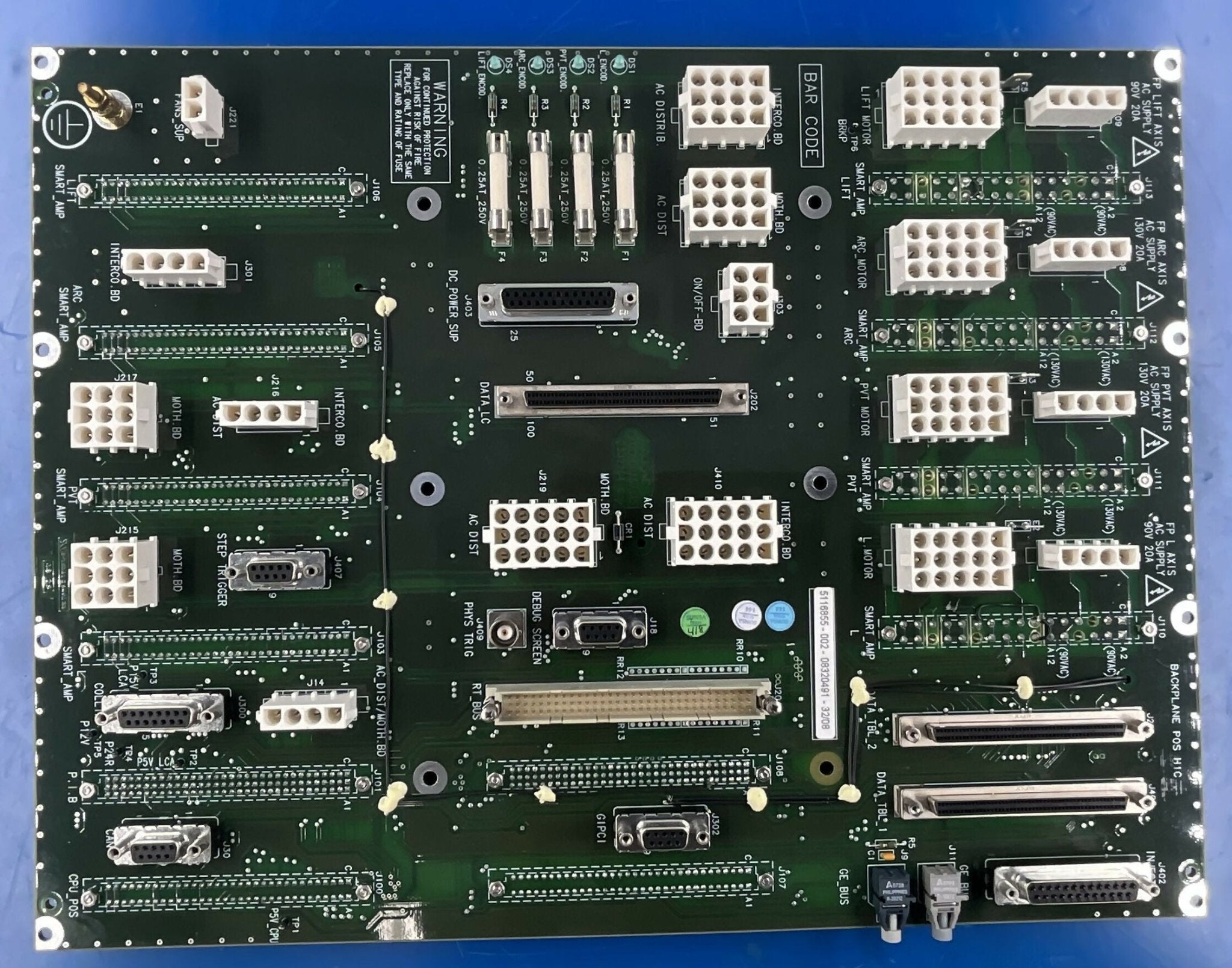 BACKPLANE H1C BOARD (5116855 (REV-002 GE