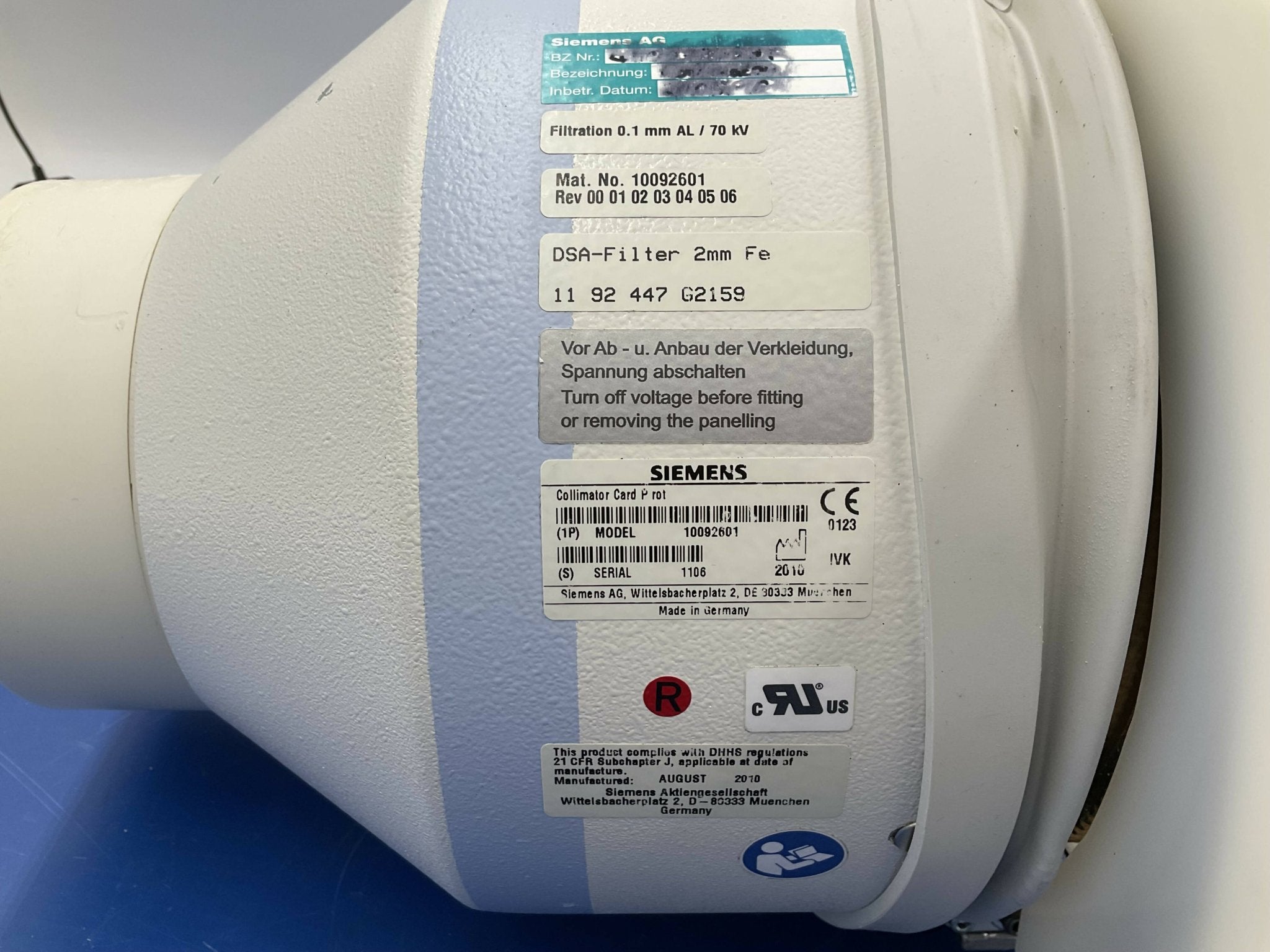 CARD COLLIMATOR II P-ROT (10092601\10092001 SIEMENS
