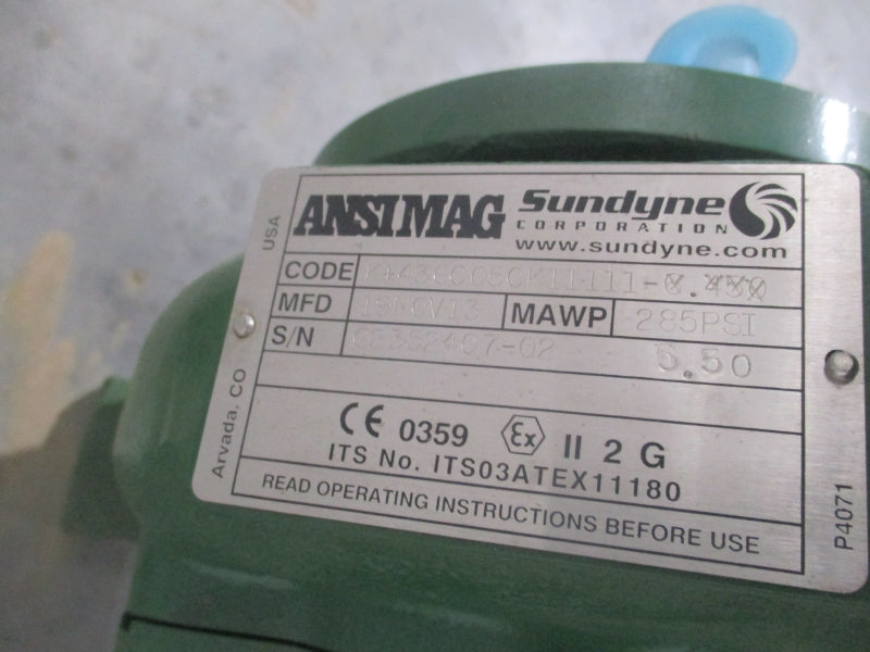 SUNDYNE K+436C05CK11111-6.450 230/460V 35/17.5A 285PSI NSNP