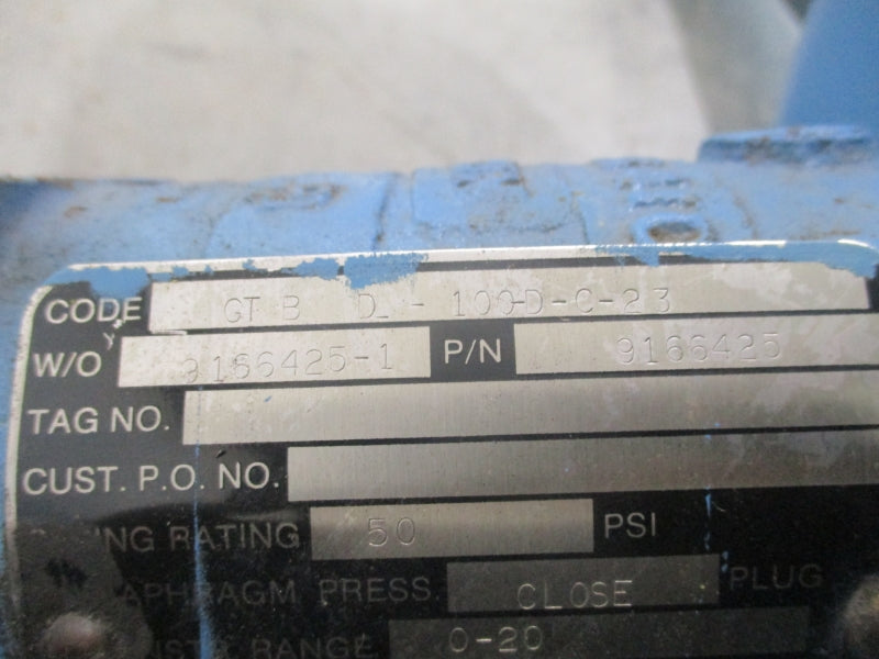 DEZURIK-KIELEY&MUELLER GTBD-100-D-C-23 9166425 50PSI UNMP