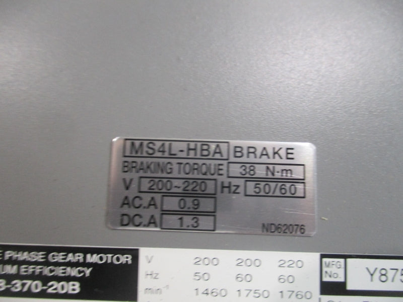 HITACHI INDUSTRIES GP48-370-20B 220V 13.8A NSNP