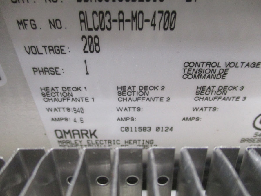 QMARK DBA05188B201S2T ALC03-A-MO-4700 208V 4.6A NSNP