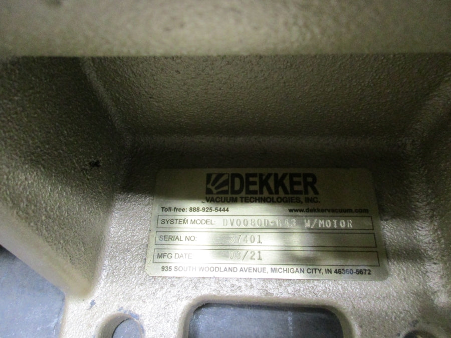 DEKKER DV0080D-KA3 230/460V 12.9/6.45A NSNP