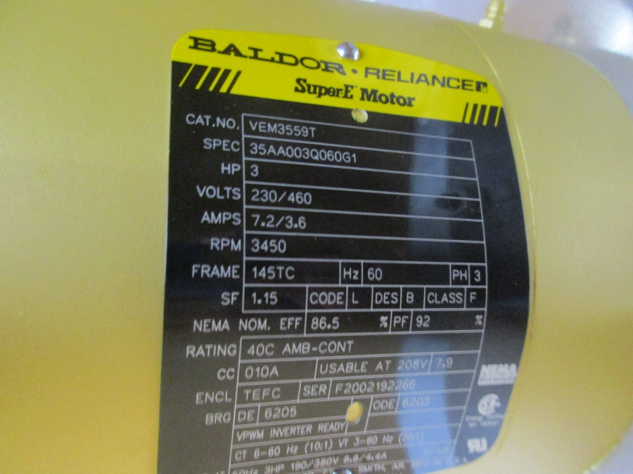 CINCINNATI FAN PB-14A 230/460V 7.2/3.6A NSMP