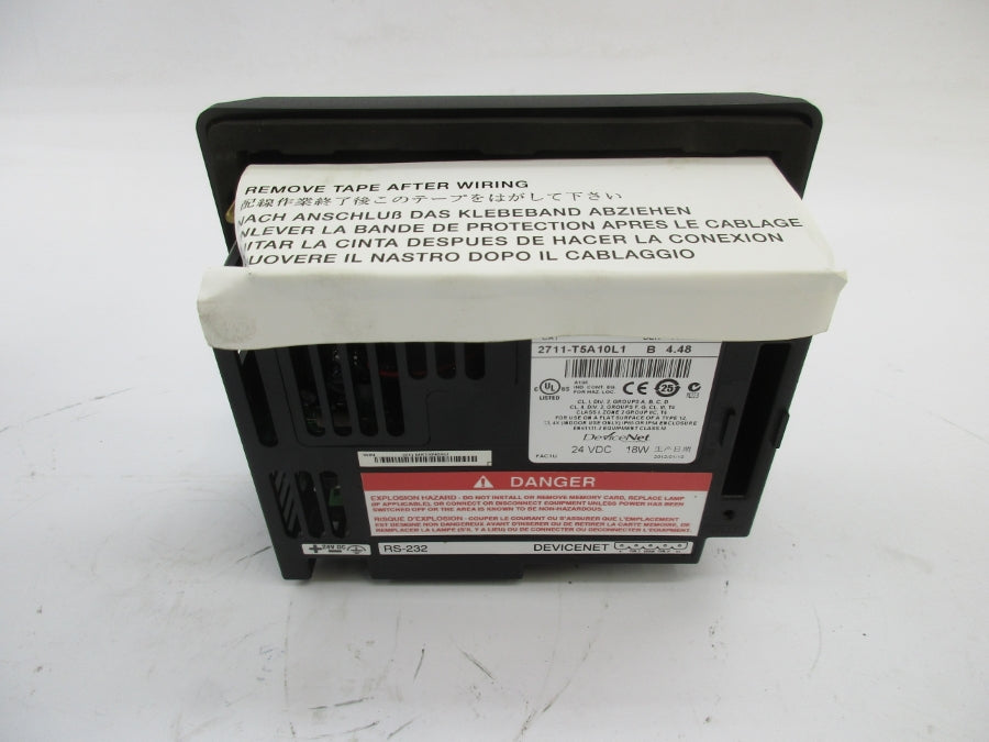 ALLEN BRADLEY 2711-T5A10L1 SER. B F/W4.48 24VDC NSMP
