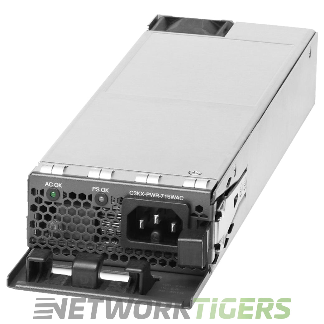 Fonte de alimentação CA Cisco C3KX-PWR-715WAC/2 para switch Catalyst série 3750X, 715 W