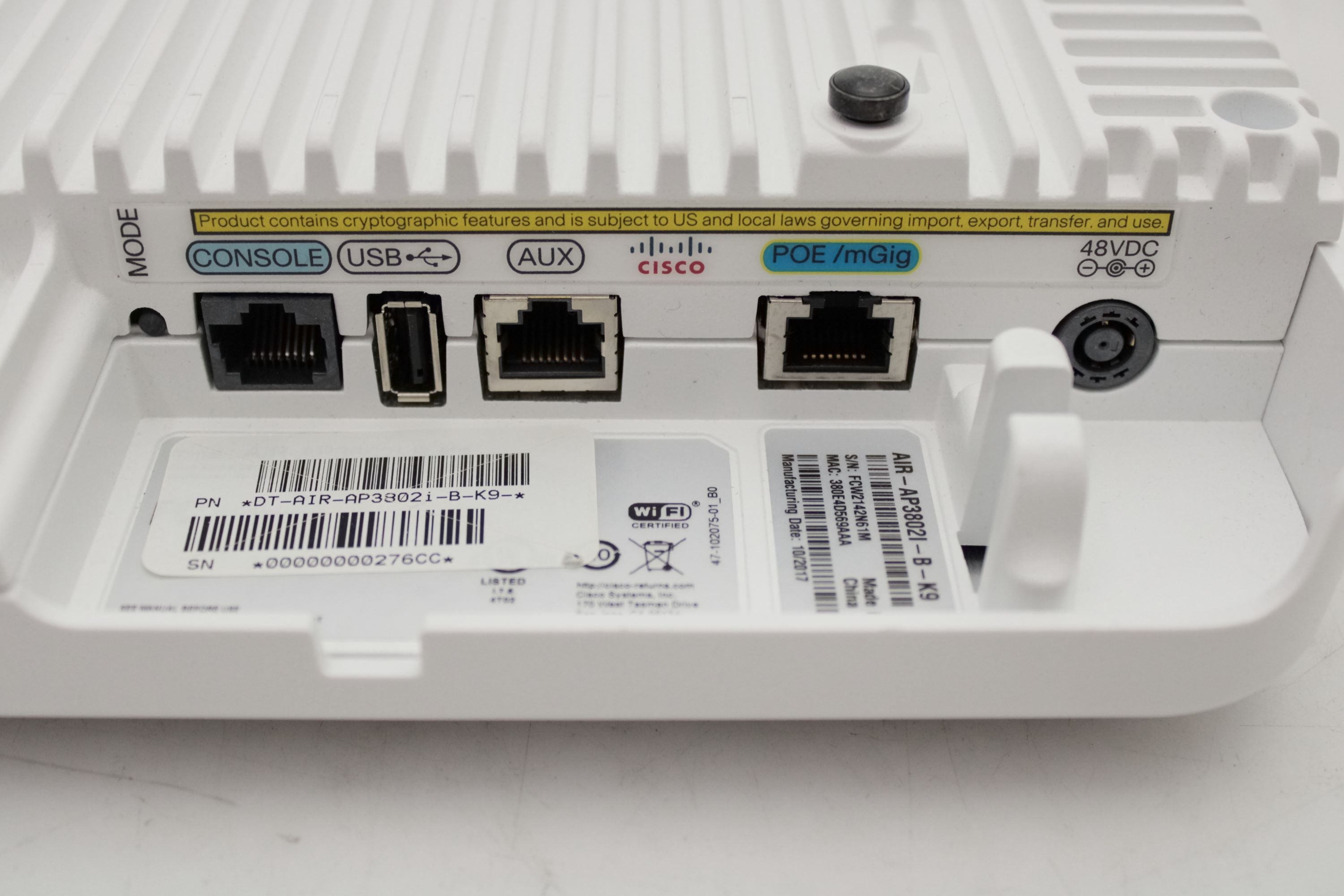 Bundle of 10 - Cisco AIR-AP3802I-B-K9 Access Points w/Mounting