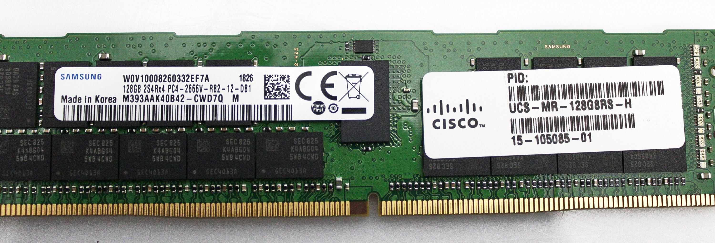 Cisco UCS-MR-128G8RS-H 128GB PC4-21300V DDR4-2666 2S4RX4 ECC