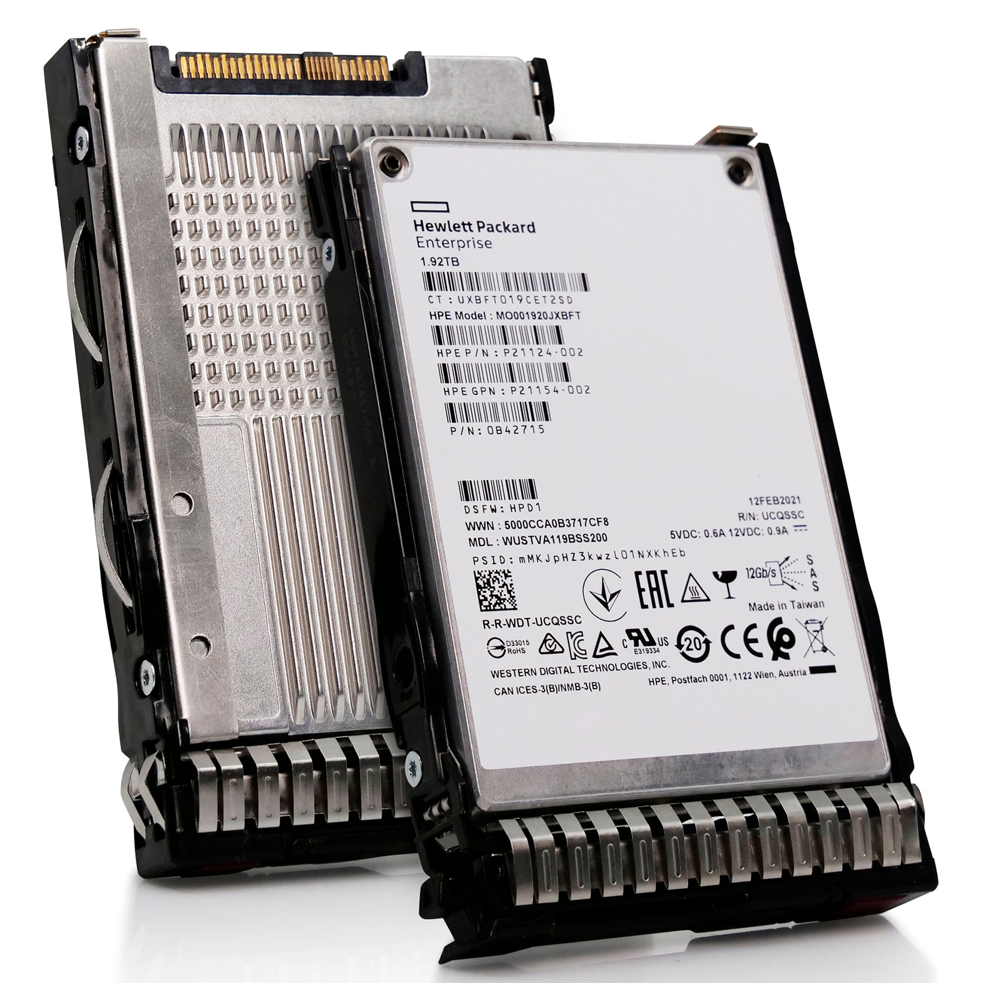 HP Generation 10 P21124-002 1.92TB 1 DWPD SAS 12Gb/s 3D TLC 2.5in Recertified Solid State Drive