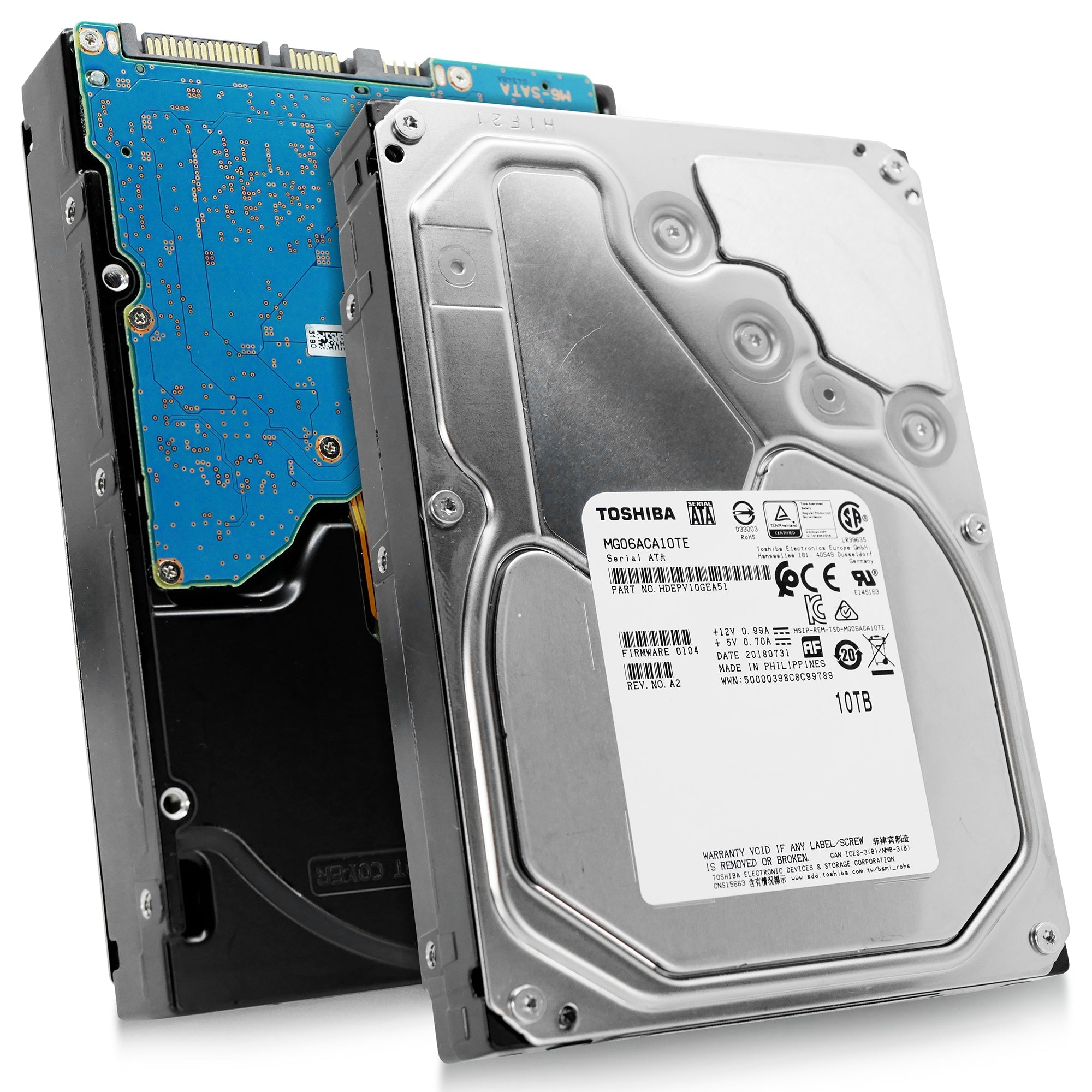 Toshiba MG06 MG06ACA10TE 10TB 7.2K RPM SATA 6Gb/s 512e Enterprise 3.5in Refurbished HDD