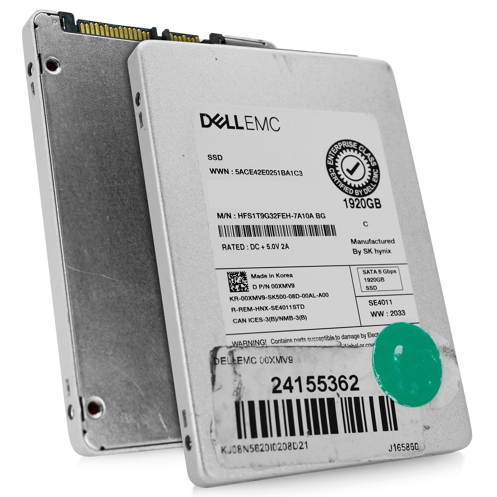 Dell/SK Hynix HFS1T9G32FEH-7A10A 1.92TB SATA 6Gb/s 2.5in Refurbished SSD