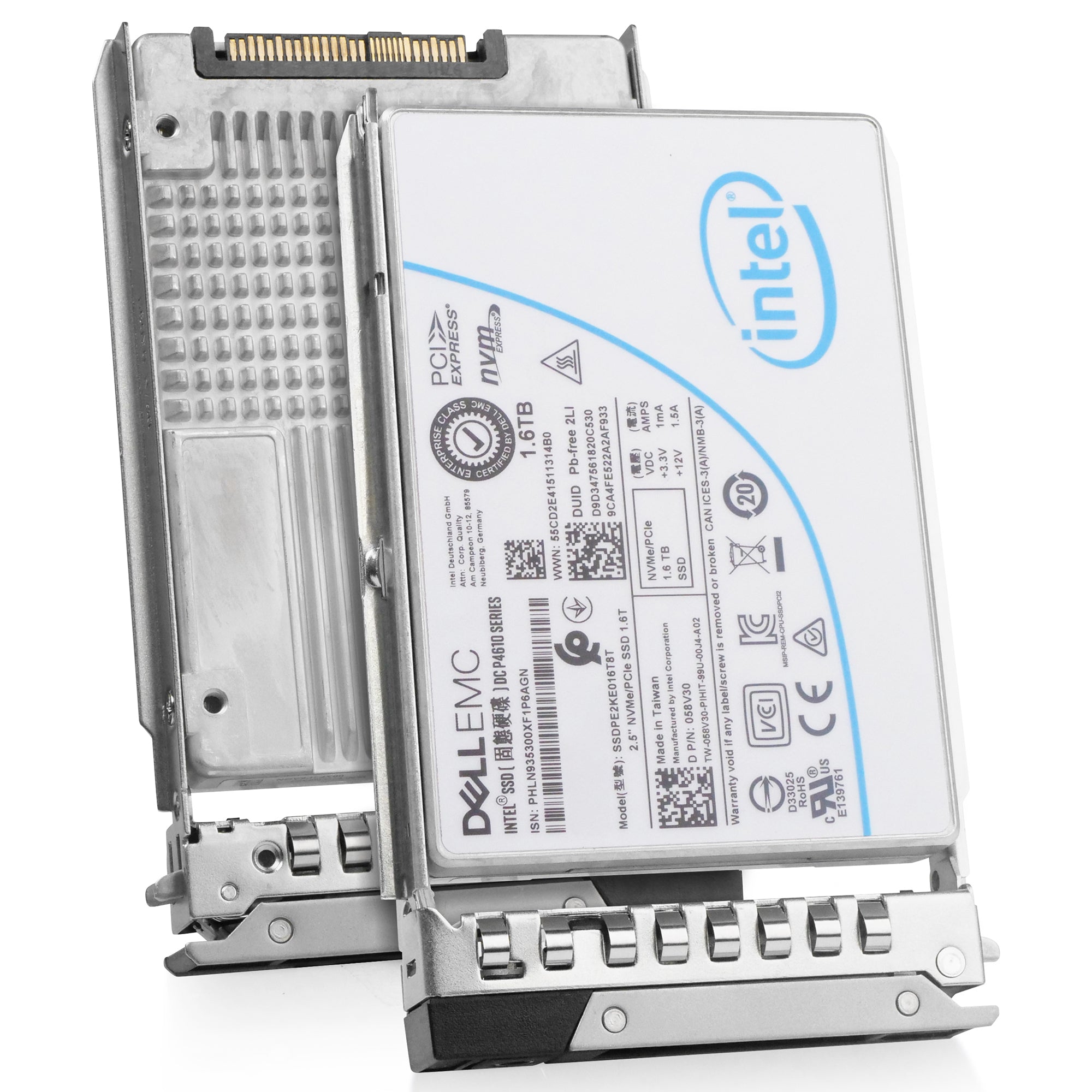 Dell G14 400-BERO 1.6TB 3 DWPD PCIe Gen 3.1 x4 4GB/s Mixed-Use 3D TLC U.2 NVMe 2.5in Refurbished SSD