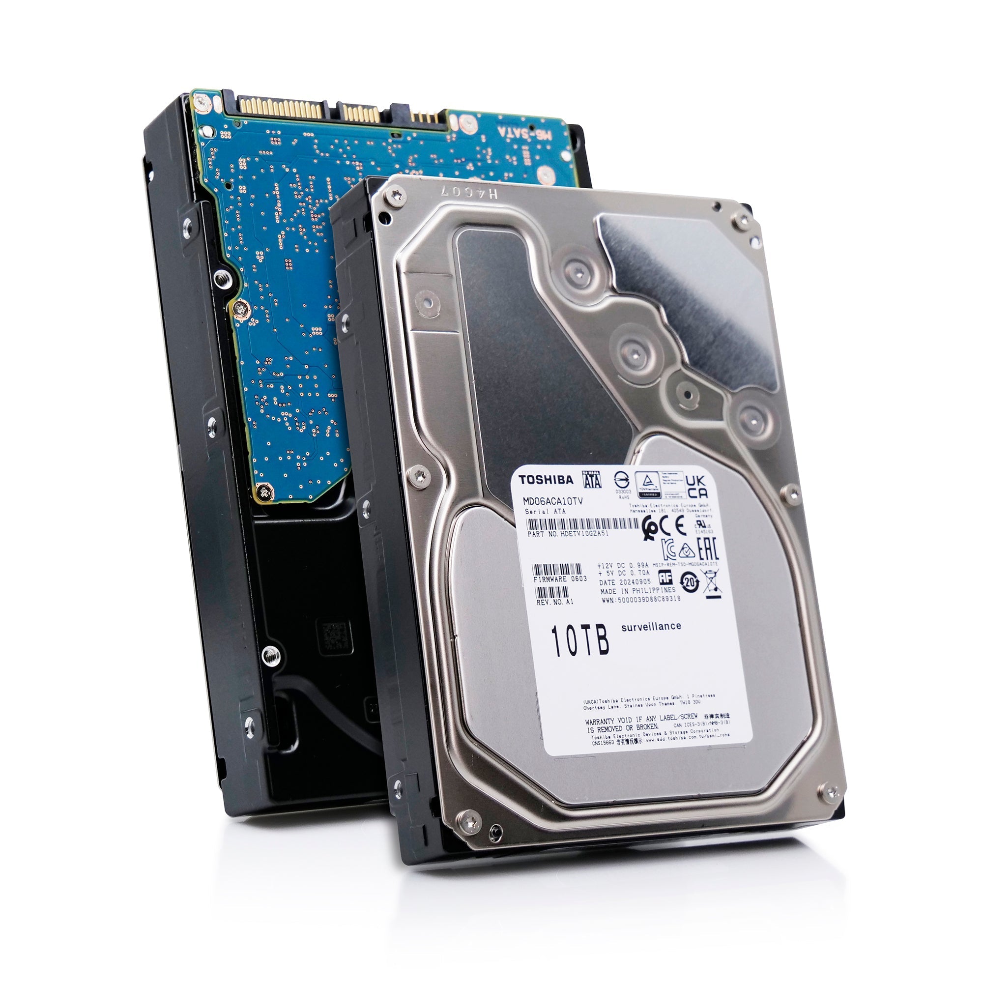 Toshiba MD06 MD06ACA10TV 10TB 7.2K RPM SATA 6Gb/s 512e 3.5in Surveillance Hard Drive