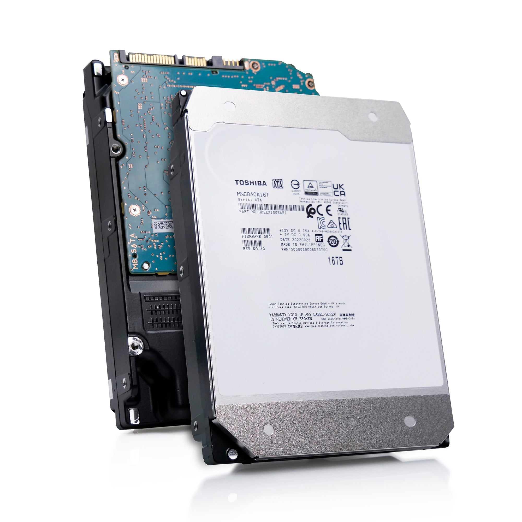 Toshiba MN08 MN08ACA16T 16TB 7.2K RPM SATA 6Gb/s 512e 3.5in Refurbished HDD