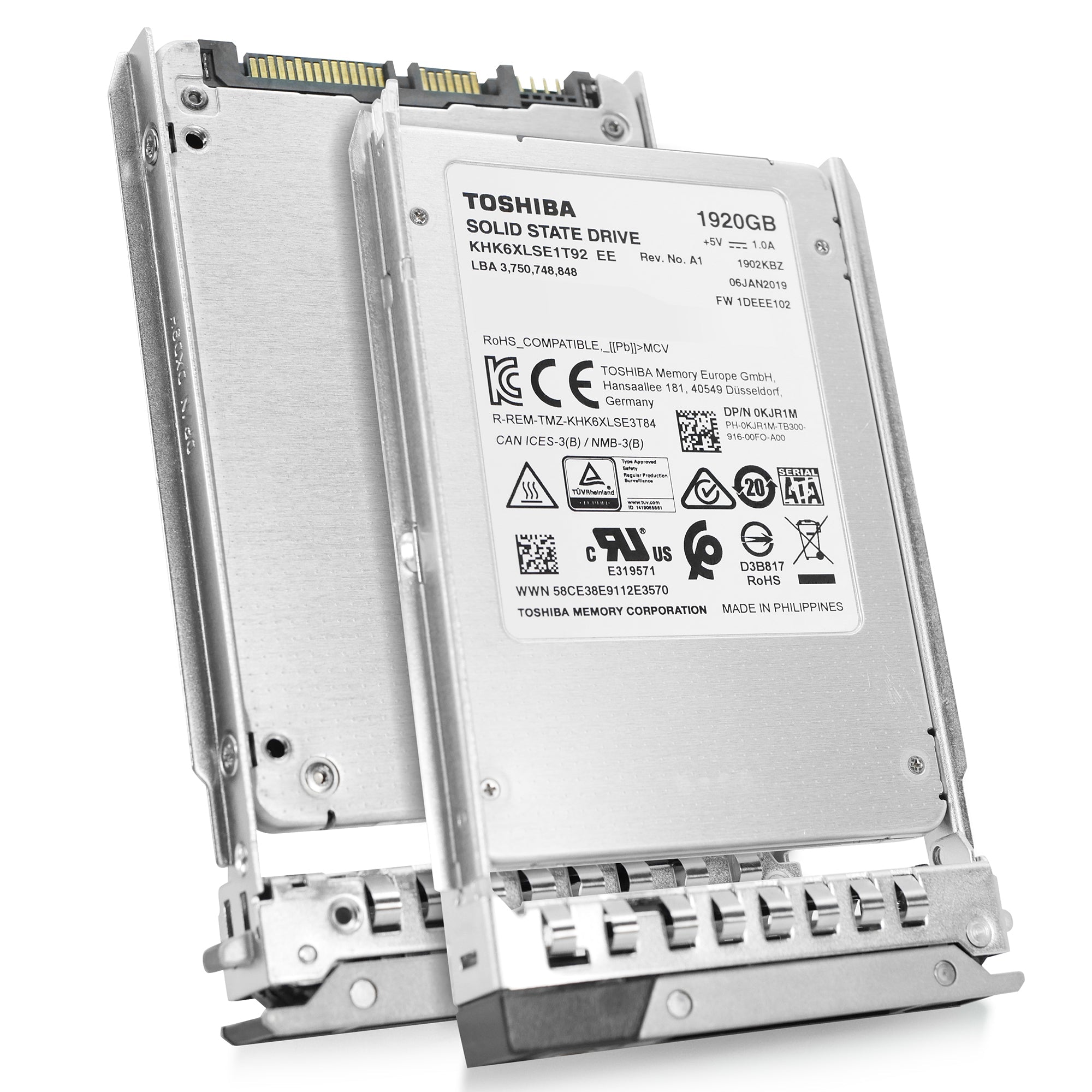 Dell G14 0KJR1M 1.92TB 0.6 DWPD SATA 6Gb/s 3D TLC 2.5in Refurbished SSD