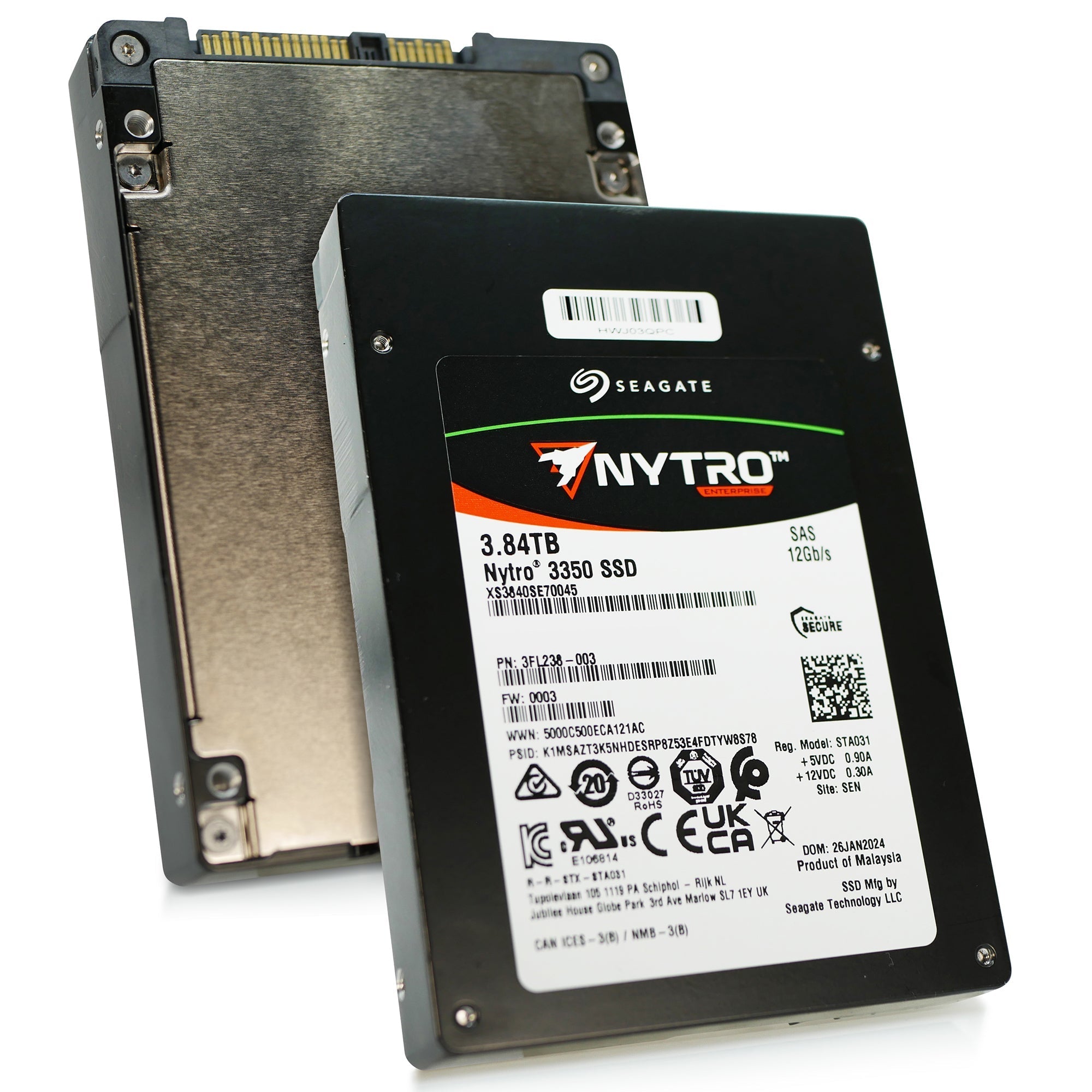 Seagate Nytro 3350 XS3840SE70045 3.84TB 1 DWPD SAS 12Gb/s 3D TLC 2.5in Solid State Drive