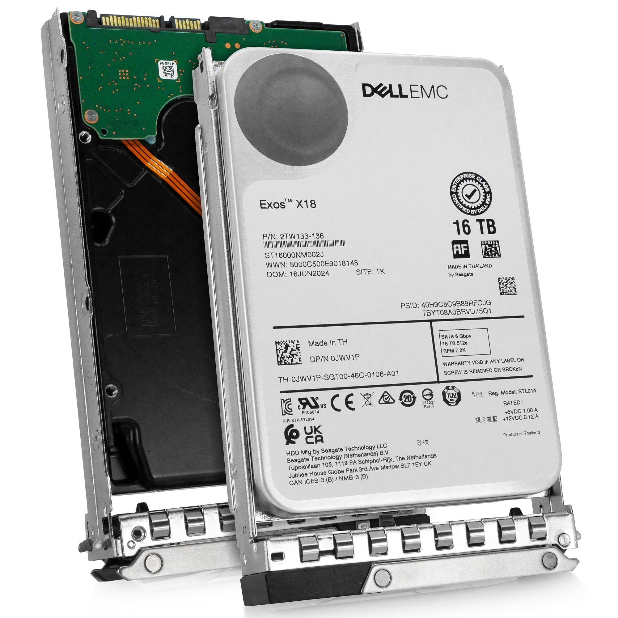 Dell G14 AA715974 16TB 7.2K RPM SATA 6Gb/s 512e 3.5in Hard Drive