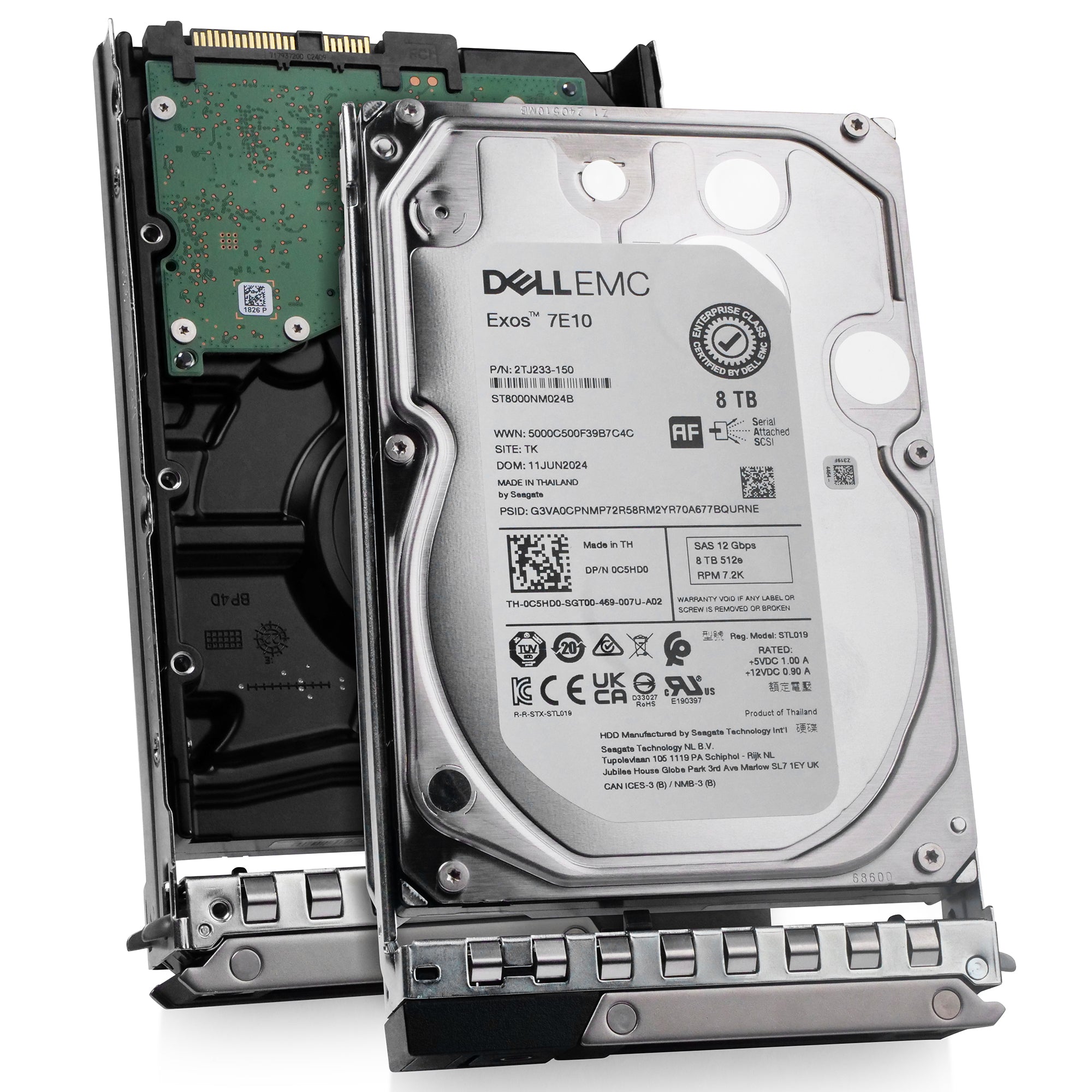 Dell G14 D8KTV 8TB 7.2K RPM SAS 12Gb/s 512e 3.5in Hard Drive