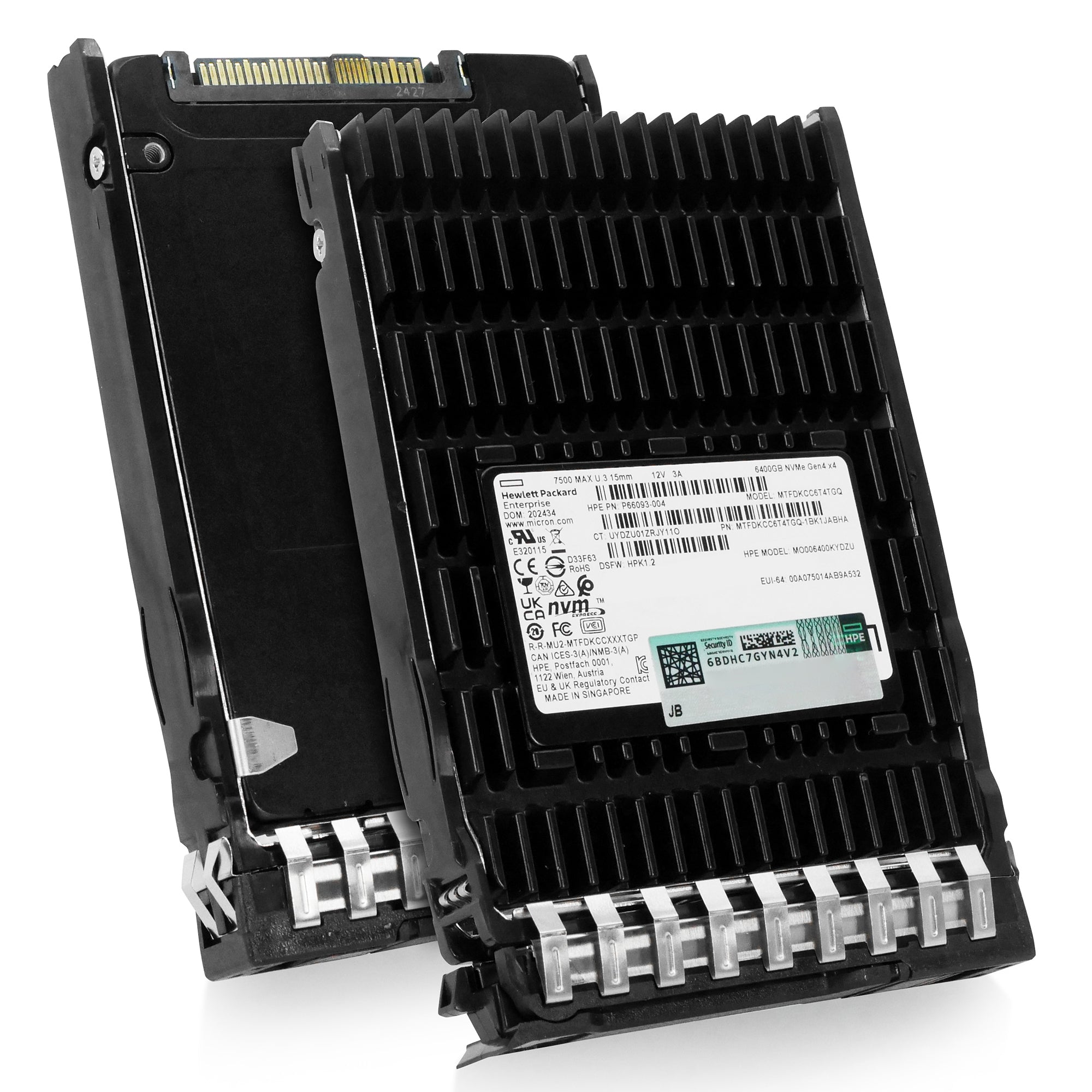 HP Generation 11 P66093-004 6.4TB 3 DWPD PCIe Gen 4.0 x4 8GB/s 3D TLC U.3 NVMe 2.5in Recertified Solid State Drive