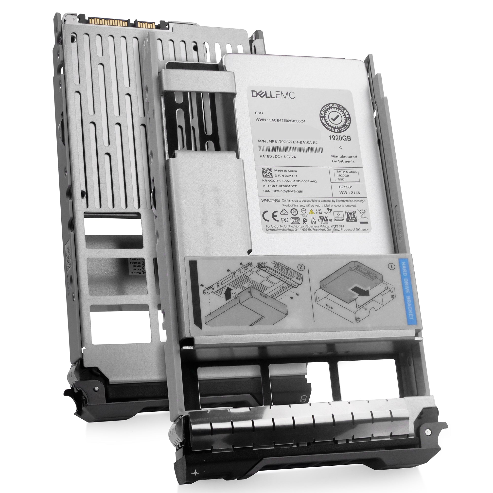 Dell G13 0GKTF1 1.92TB SATA 6Gb/s 3D TLC Hybrid 3.5in Refurbished SSD