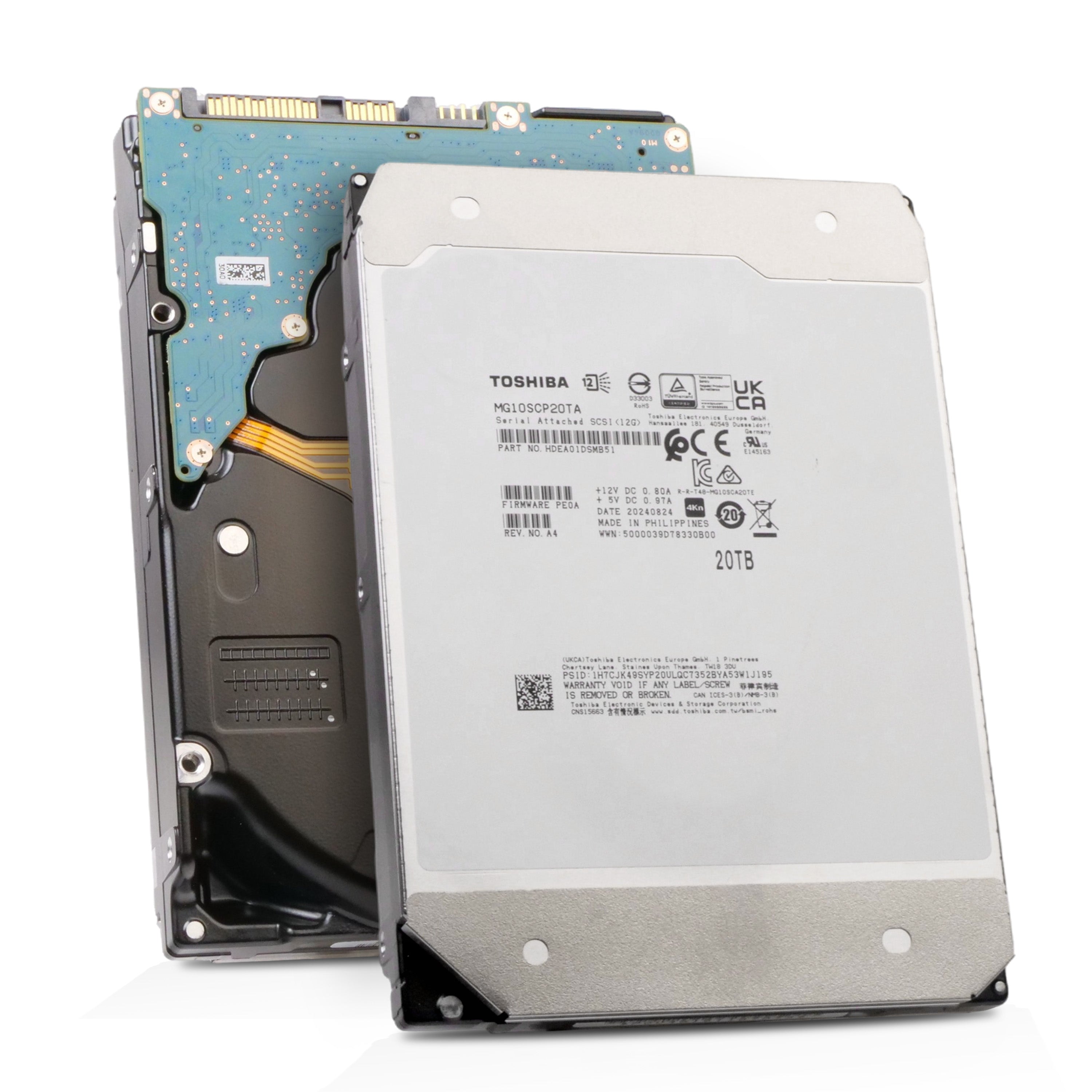 Toshiba MG10 MG10SCP20TA 20TB 7.2K RPM SAS 12Gb/s 4Kn 512MB 3.5in HDD