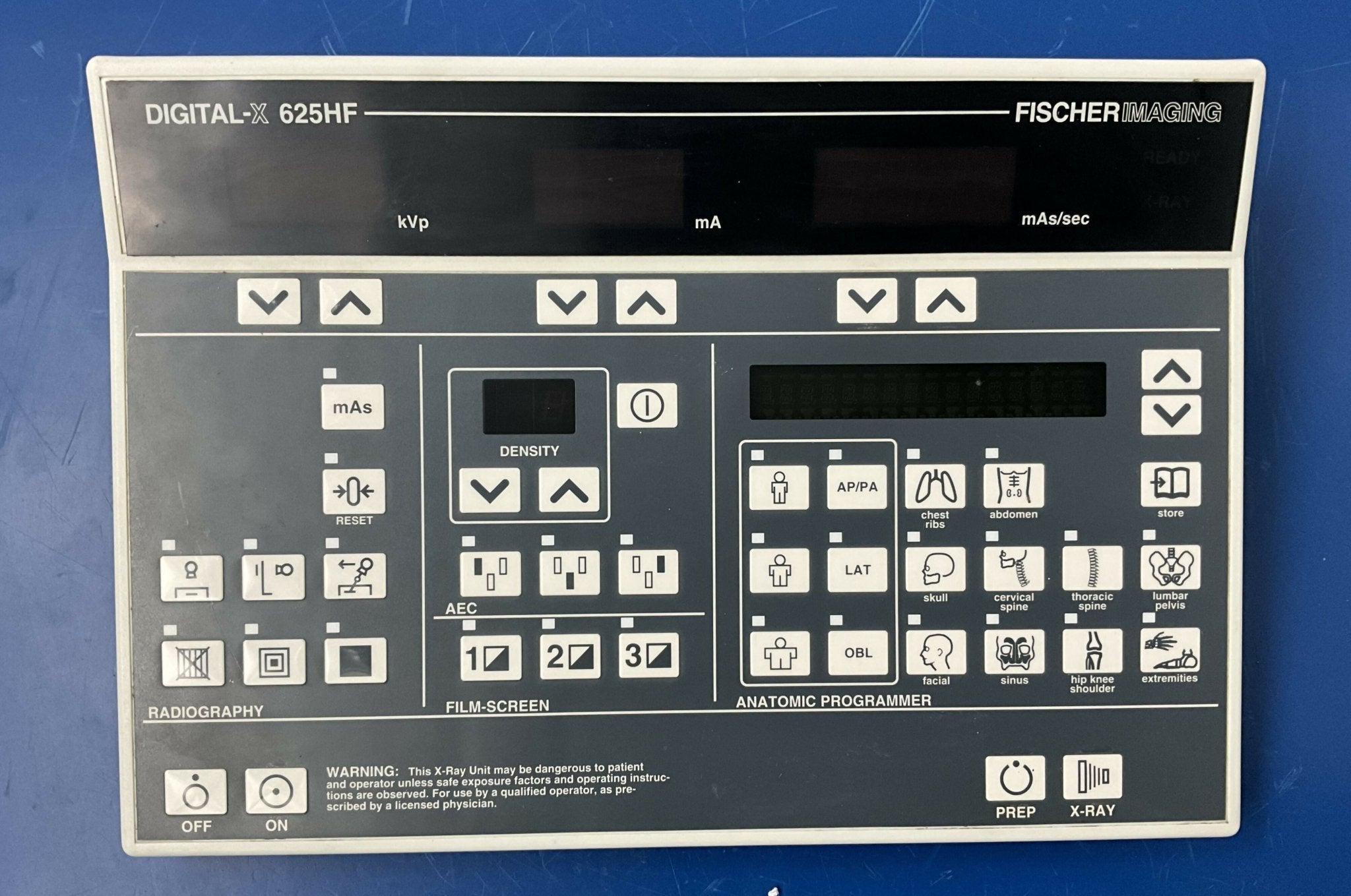 CONTROL CONSOLE (DIGITAL-X 625HF/168-02-268 FISCHER