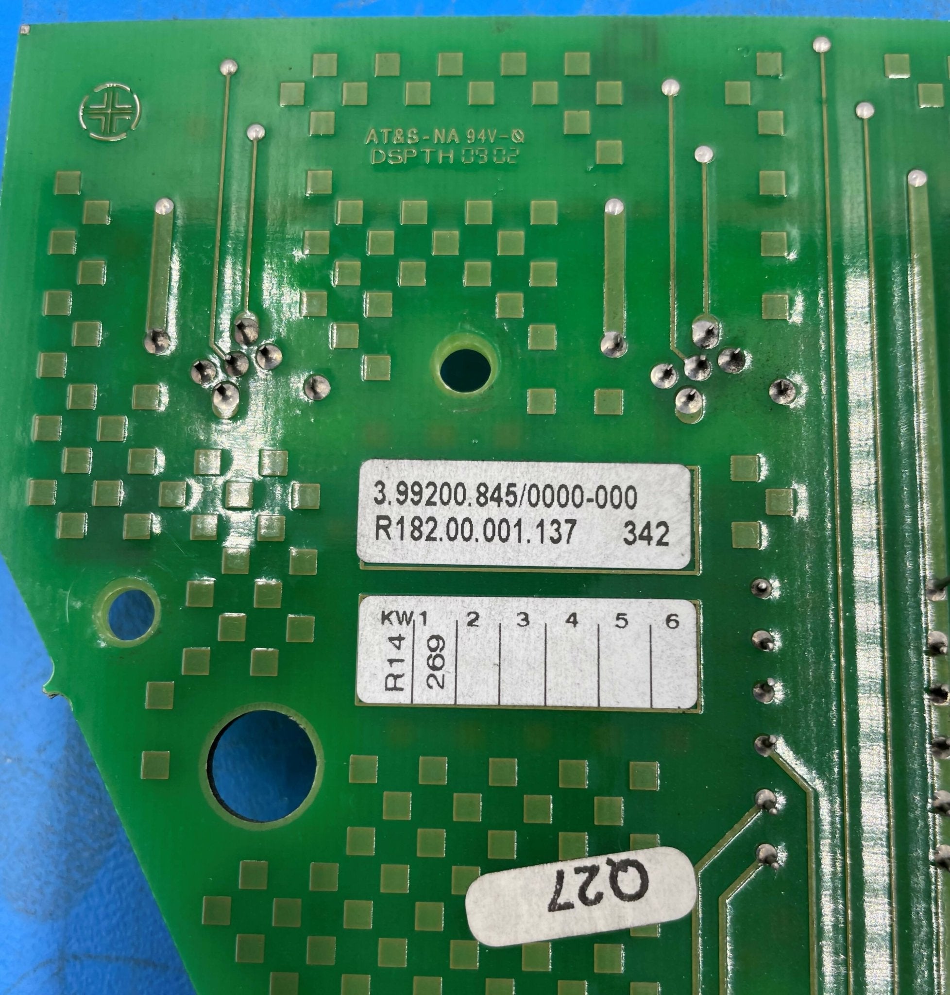 CONTROL PANEL LEFT (PCB ONLY (3.99200.845/5.40552.593.000 PHILIPS