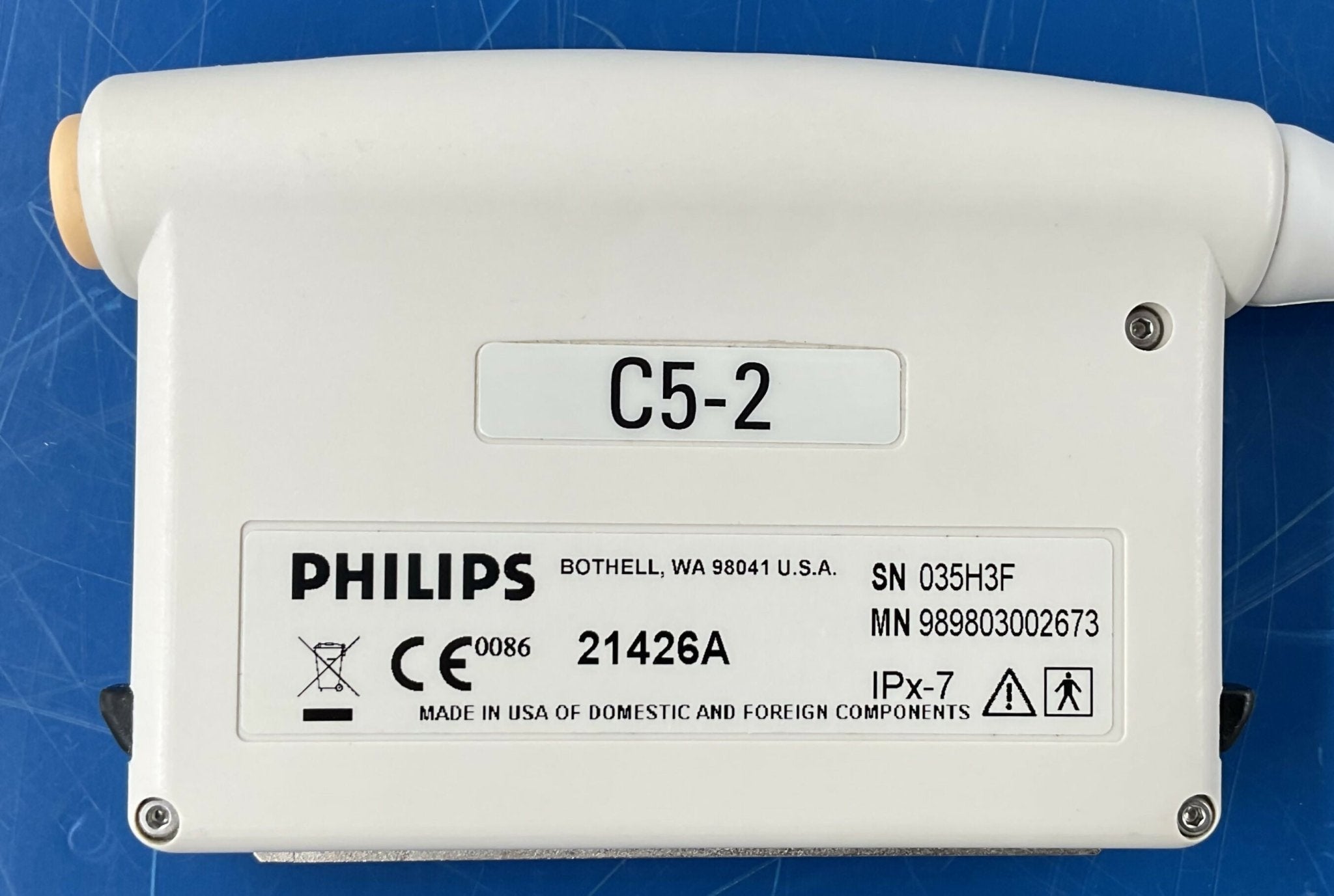 CURVED ARRAY TRANSDUCER 2.0/5.0 MHz (4535 611 73202/21426A/C5-2 PHILIPS