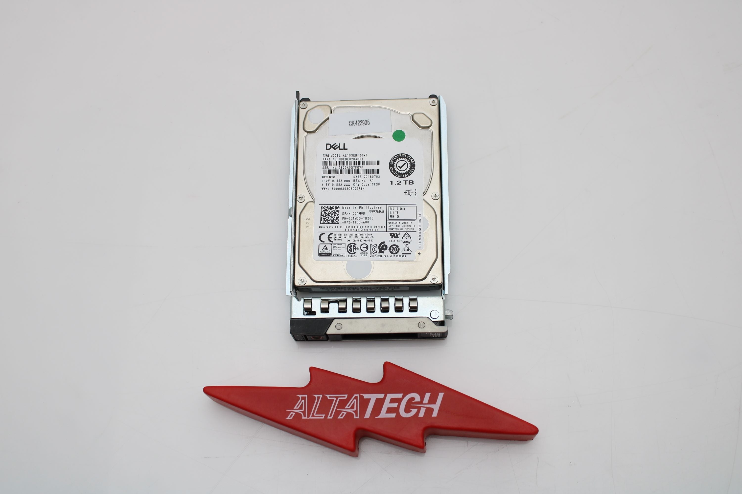 Dell 01M0D 1.2TB 10K SAS 2.5 12G HDD