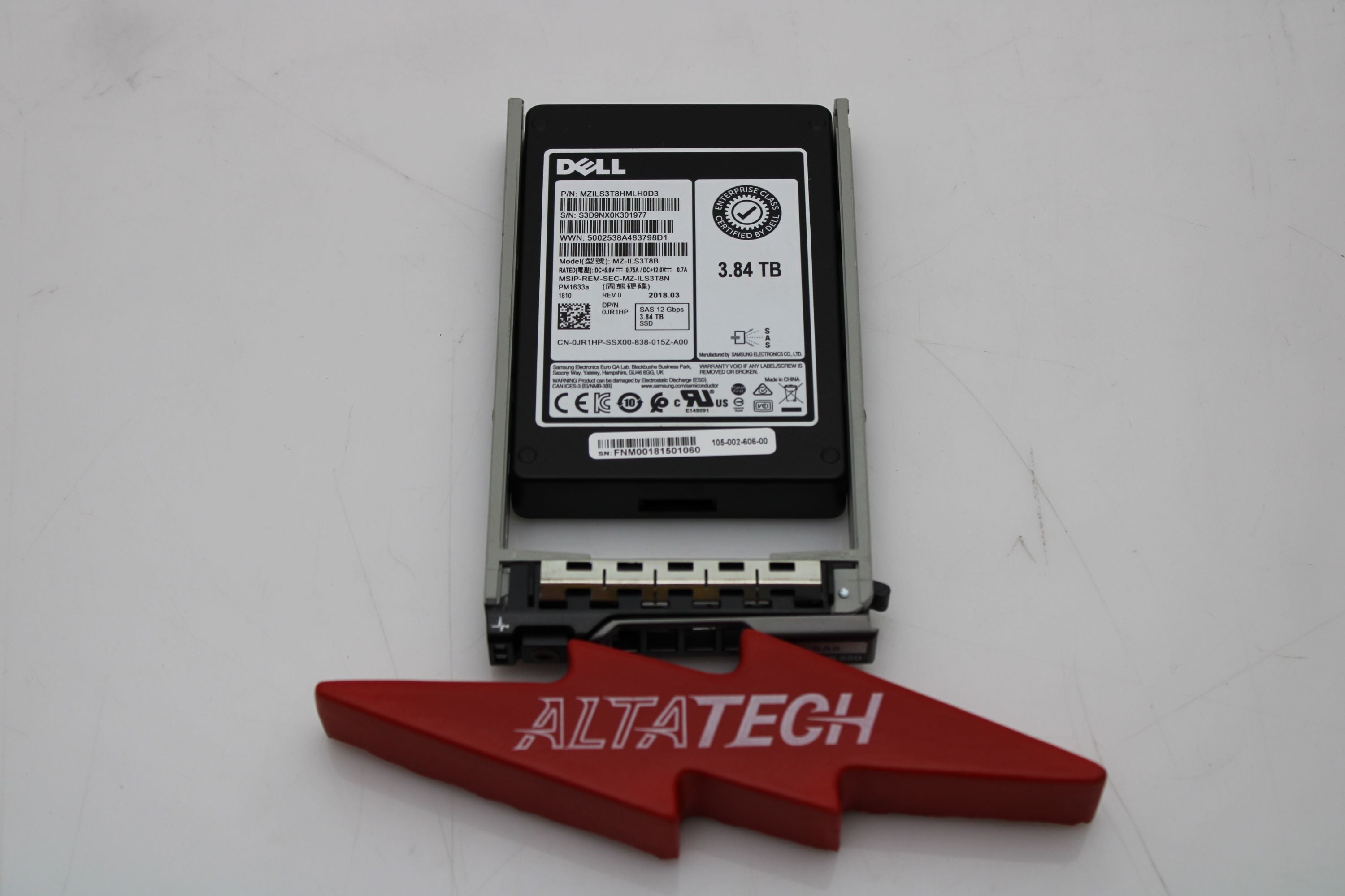 Dell 06H4JM 3.84TB SSD SAS 2.5 12G RI